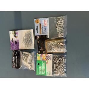 Assorted Jewelry Findings and Adhesive Bar Pins Set (SR1150)